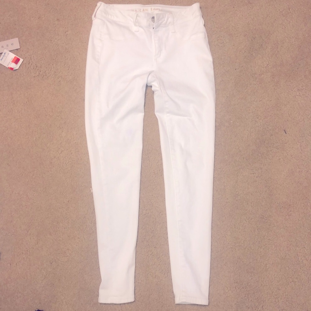 white American eagle pants